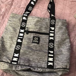 pink victoria secret tote bag